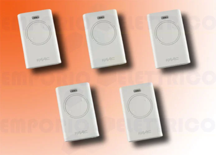 faac 5 telecomandi 2 canali xt2 433 slh lr 787007 (new code 787032)