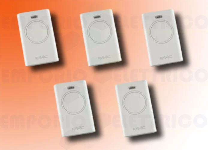 faac 5 telecomandi 2 canali xt2 868 slh lr 787009 (new code 787030)