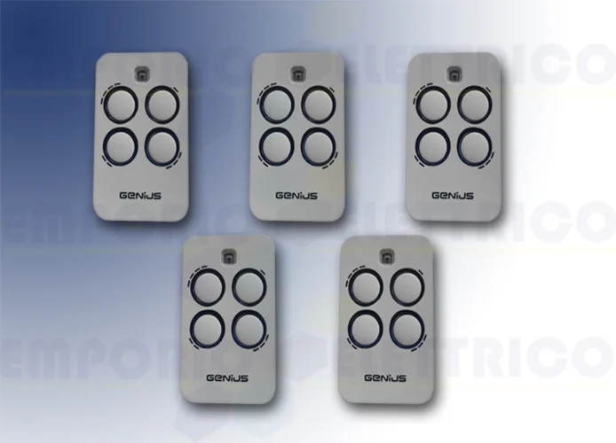 genius 5 telecomandi 4 canali 868mhz jlc kilo tx4 6100333 (new 787035)