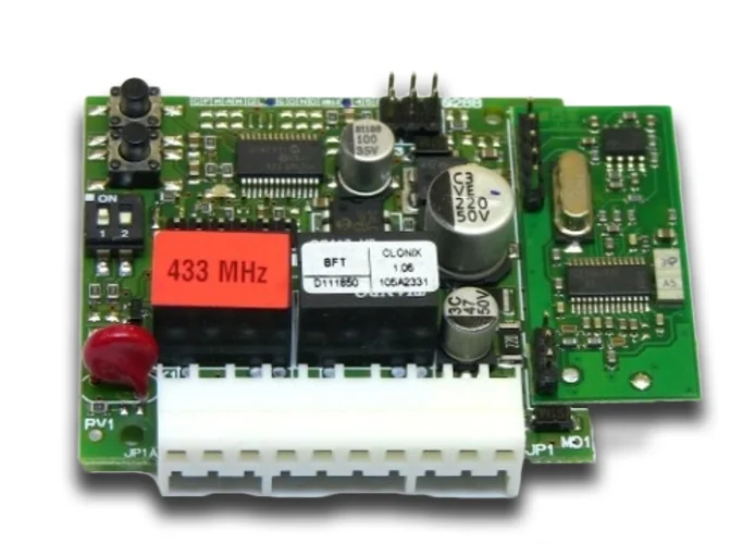 bft ricevente bicanale ad innesto 433 mhz clonix 2 d111662 2600152