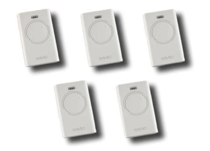 faac 5 telecomandi 2 canali xt2 868 slh lr 787009 (new code 787030)