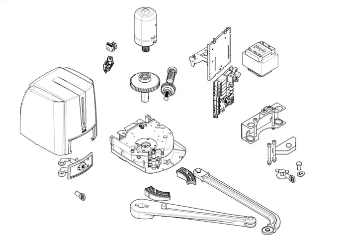 came pagina ricambi per motore fst23dlc 801mb-0090