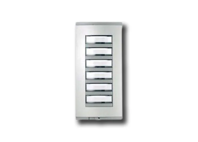 came bpt pulsantiera addizionale grigio chiaro 6 pulsanti hep/306 gh 60099300