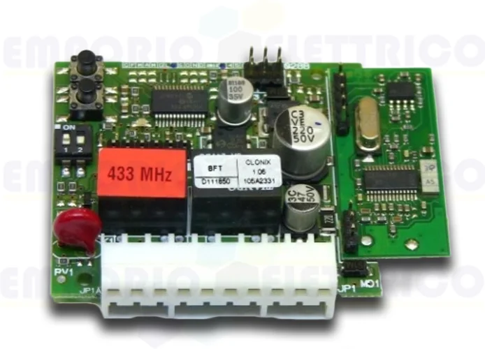 bft ricevente bicanale ad innesto 433 mhz clonix 2 d111662 2600152