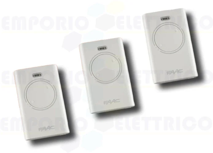 faac 3 telecomandi 2 canali xt2 433 slh lr 787007 3 (new code 787032)