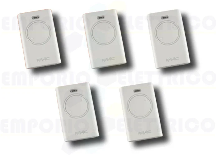 faac 5 telecomandi 2 canali xt2 433 slh lr 787007 (new code 787032)