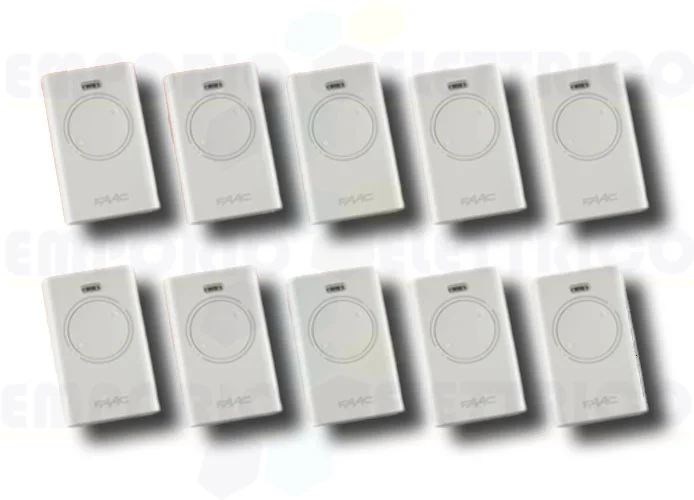 faac 10 telecomandi 2 canali xt2 433 slh lr 787007 10 (new code 787032)
