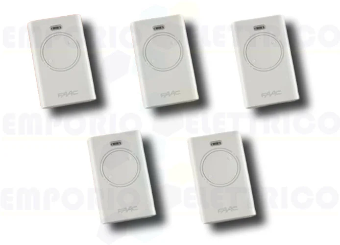 faac 5 telecomandi 2 canali xt2 868 slh lr 787009 (new code 787030)
