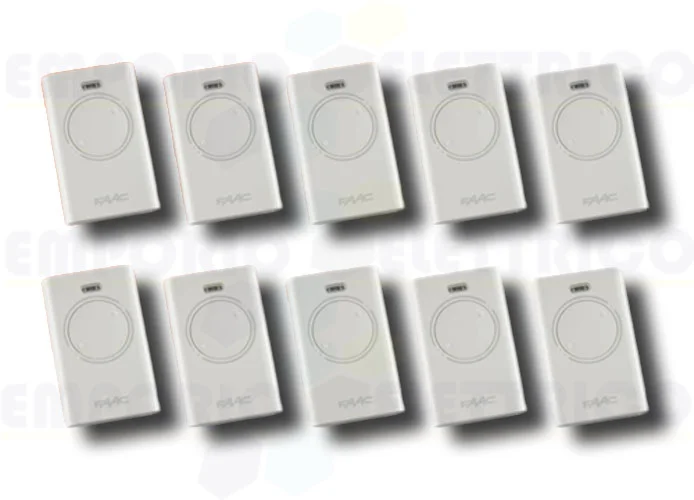 faac 10 telecomandi 2 canali xt2 868 slh lr 787009 (new code 787030)
