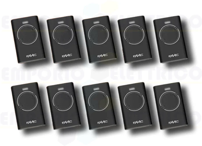 faac 10 telecomandi 2 canali xt2 433 slh lr 7870071 (new code 787032)