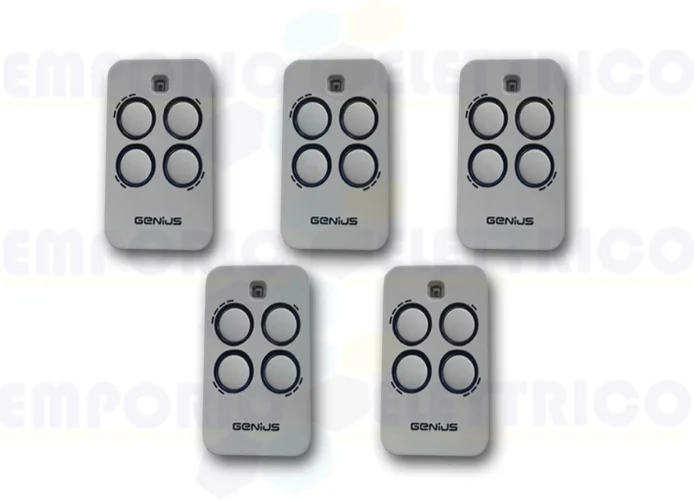genius 5 telecomandi 4 canali 868mhz jlc kilo tx4 6100333 (new 787035)