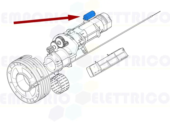 came ricambio condensatore 22 mF con cavi e codolo 119rir280