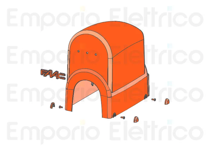 faac ricambio carter di copertura 391 e 392 63003499 (ex 115001)