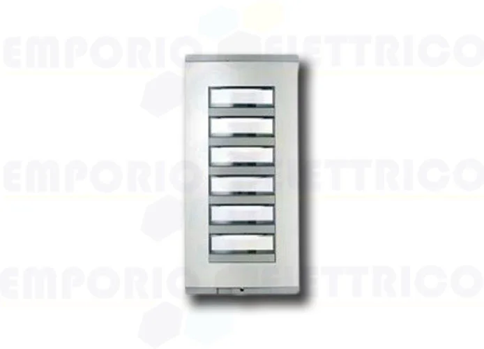 came bpt pulsantiera addizionale grigio chiaro 6 pulsanti hep/306 gh 60099300